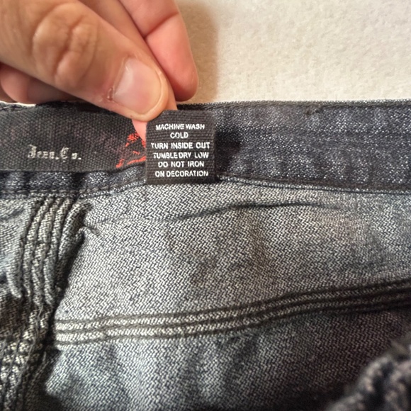 Agile Mens Straight-leg Straight Jeans Pants Gray Blue Size 34 - Picture 8 of 16